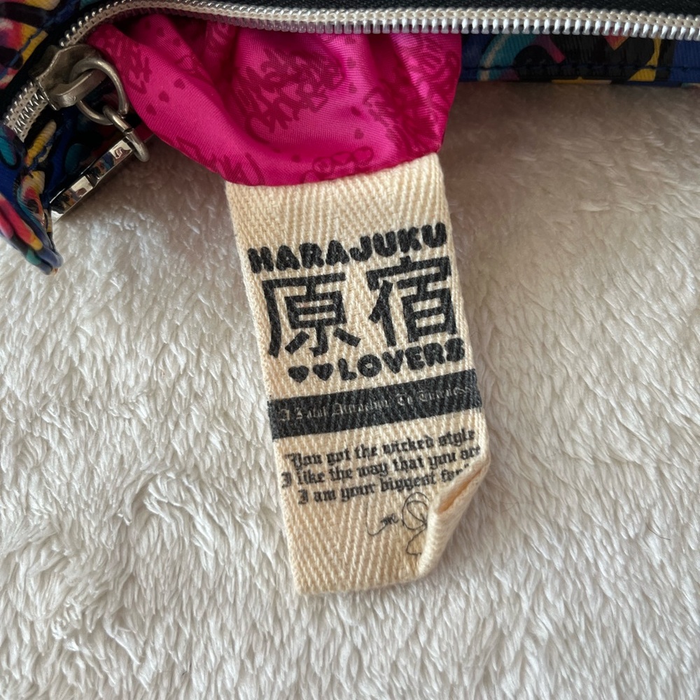 Vintage Harajuku Lovers Blue Mini Shoulder Bag - Picture 4 of 6